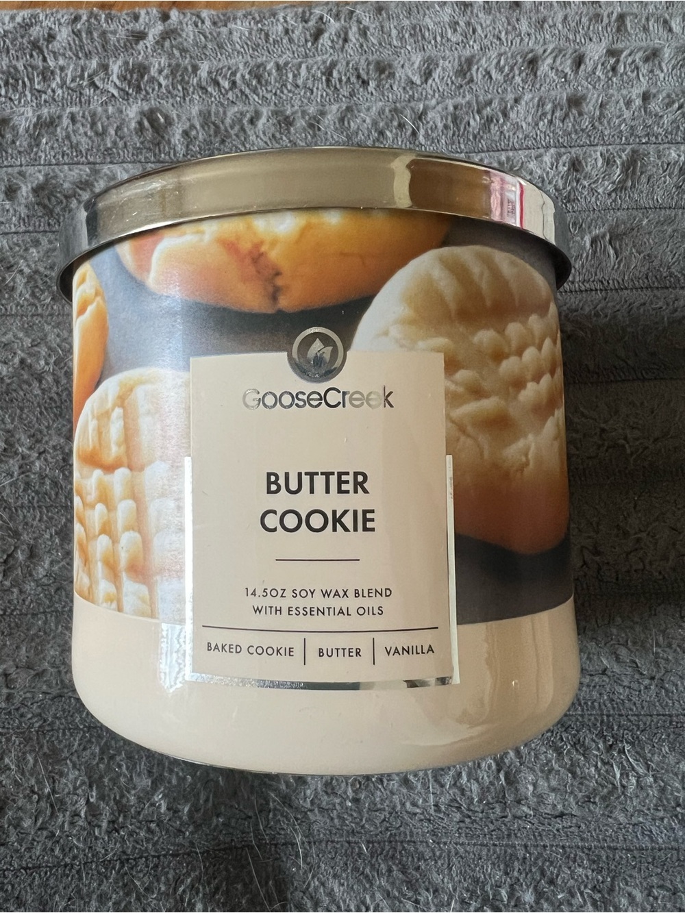 Goose Creek Butter Cookie Limited Edition 3 Wick Candle 14.5 Oz